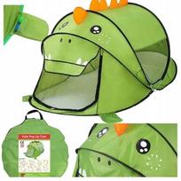 Vaikiška savaime išsiskleidžianti palapinė su dinozauru, tinkama paplūdimiui ir sodui