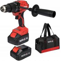 Akyuminis 18V smūginis gręžtuvas be šepetėlių, 2 x 4Ah akumuliatoriai ir įkroviklis