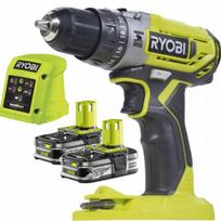 Akumuliatorinis smūginis gręžtuvas Ryobi 18V ONE+ su 2 x 1.5Ah akumuliatoriais ir įkrovikliu