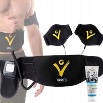 Pilvo raumenų elektrostimuliatorius VEOFIT EMS PRO, juodas