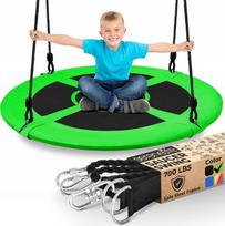 Lauko sūpynės vaikams SWING STORK, 100 cm, žalios, sukamės