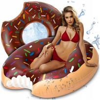 Pripučiamas plaukimo ratas „Donut“, 120 cm, XXL, baseinui