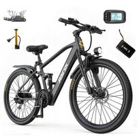 Elektrinis dviratis 26" Aairsk GT900, 250W, 36V 13Ah, 70 km, Shimano 21 pavarų, NFC, juodas