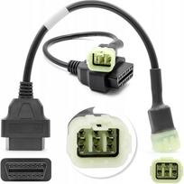Adapterio laidas KAWASAKI 6 pin į OBD2 16 pin