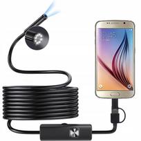 2 m LED USB endoskopinė kamera, tinkama „Android“ telefonams ir kompiuteriams, IP67, HD