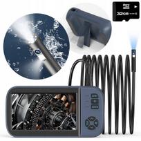 Vaizdo endoskopas DUO, 8 mm, 4.5" HD ekranas, 10 m, 32GB SD, IP67, 8 LED
