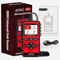 Automobilių diagnostikos įrenginys S403, OBD2, universalus