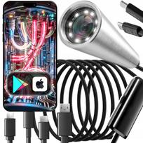 Endoskopinė kamera, 3,9 mm, 5 m, USB-C, tinka LED telefonams, Android, iOS
