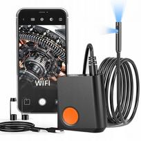 Endoskopinė patikros kamera su WiFi, 5 m kabeliu, skirta Android ir iOS, DUO LED