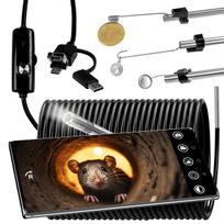 Endoskopinė kamera, 3,9 mm, 5 m, tinka kompiuteriui ir Android telefonams