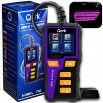 Automobilio diagnostikos įrenginys QERK T51 su OBD2 sąsaja ir akumuliatoriaus testu, lenkiškas meniu