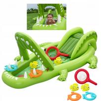 Vandens žaidimų aikštelė Bestway CROCODILE 234x163x87 su čiuožykla ir dušo padėklu