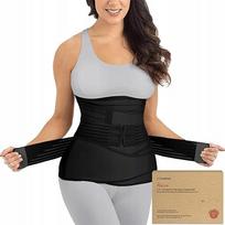 Po gimdymo diržas KeaBabies Revive 3-in-1, juodas, XL