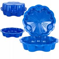 Plastikinė smėlio dėžė ir baseinas XXL, mėlyna, sandari