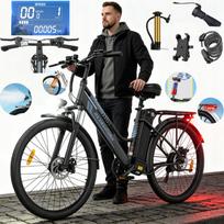 Elektrinis dviratis ZAZAWORK C26 PRO, 250W, 36V 720Wh, 120 km, 26", Shimano 7 pavarų