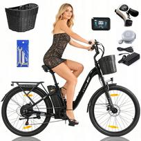 Elektrinis dviratis TTGO C2 Pro vyrams ir moterims, 250W, 36V, 18Ah, 25 km/h, 120 km, 26"x1.95