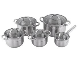 Puodų rinkinys GÖTZE & JENSEN CS300 Colorado Inox, 10 dalių