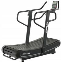 Mechaninis bėgimo takelis VIRTUFIT Pro Elite HIIT, lenkta platforma, 4 pasipriešinimo lygiai