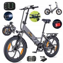 Sulankstomas elektrinis dviratis HillMiles Mile2, 36V, 100 km, 250W, 13Ah, 20×3