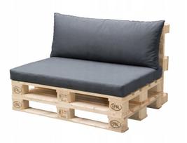 Paletės pagalvių komplektas: sėdimoji dalis 120x80 cm + atlošas 120x40 cm