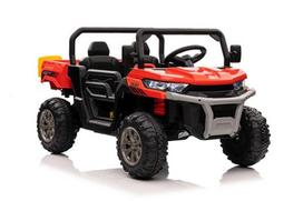 Akumuliatorinė savivartė mašina 4x4, minkšti ratai, USB, odinė sėdynė