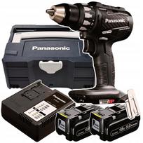 Gręžimo mašina 18V Panasonic EY74A2 su Systainer, 2x5Ah akumuliatoriais ir įkrovikliu