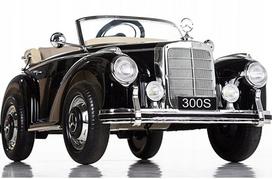 Vaikiškas elektrinis automobilis MERCEDES RETRO su pilotu, akumuliatorinis, modelis C