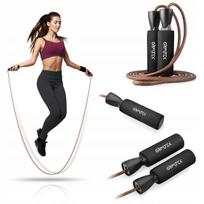 Odinė šokdynė su guoliais ir ilgomis putplasčio rankenomis GYMTEK