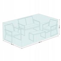 Sodo baldų uždangalas CS 280x180x100 cm su laikymo maišu