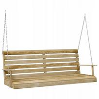 Medinė sodo supynė, pakabinama 155 cm, impregnuota pušis, 320 kg