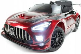 Elektrinis automobilis vaikams MERCEDES GT3 AMG 4x4, odinė sėdynė, 12V 9Ah baterija, Bluetooth