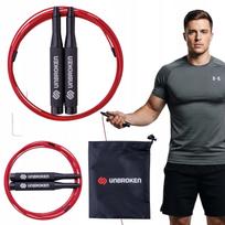 Šuolinė virvė Unbroken Speed Rope SR-U1+, juoda, profesionalams