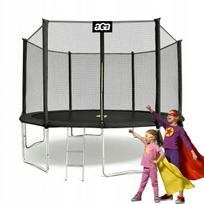 Batutas Aga SPORT PRO 430 cm, juodas, su apsaugos tinklu
