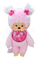 MONCHHICHI Klasikinė beždžionėlė su sakurų seilinuku, 20 cm