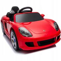Vaikiškas elektromobilis PORSCHE CARRERA GT, 12V, odinė sėdynė, EVA ratai