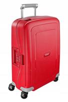 Lagaminas Samsonite S'cure, 55 cm, 34 l, kietas korpusas, raudonas