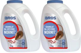 Graužikų nuodų granulės BROS Nornit, 1 kg, 2 vnt.