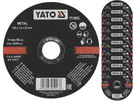 Metalo pjovimo diskai YATO, 125x1.2x22.2 mm, 10 vnt.