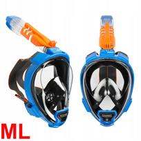 Nardymo kaukė OCEAN REEF ARIA QR+ su GoPro laikikliu, mėlyna, M/L, su plūde