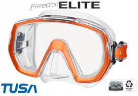 Nardymo kaukė TUSA M1003 EO Freedom Elite, oranžinė