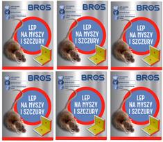 Lipni spąstai pelėms ir žiurkėms BROS LARGE, 6 vnt.