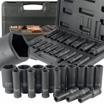 Smūginė galvučių rinkinys 1/2" 16 vnt. 10-32 mm dėklas juodas 13302 CRV
