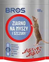 Graužikų nuodai BROS, pelėms ir žiurkėms, 100 g