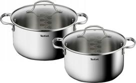 Puodų rinkinys su dangčiais TEFAL Infinite 20/24 cm, 3,1/5,4 l, indukcijai, plieniniai