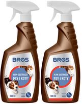 Skystas gyvūnų atbaidiklis BROS, šunims ir katėms, 500 ml, 2 vnt.