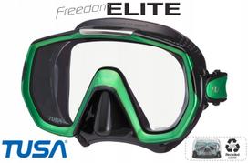 Nardymo kaukė TUSA FREEDOM ELITE M1003, juoda ir žalia