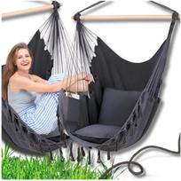 Pakabinama kėdė hamakas balkonui, boho stiliaus