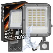 LED prožektorius su judesio jutikliu 50W 4500lm Premium
