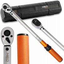 Dinamometrinis raktas NEO TOOLS 1/2", 20–210 Nm, su kalibravimo sertifikatu