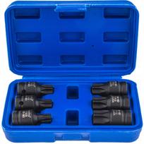 Smūginiai TORX raktai T55–T100, 1/2", 6 vnt., Cr-Mo